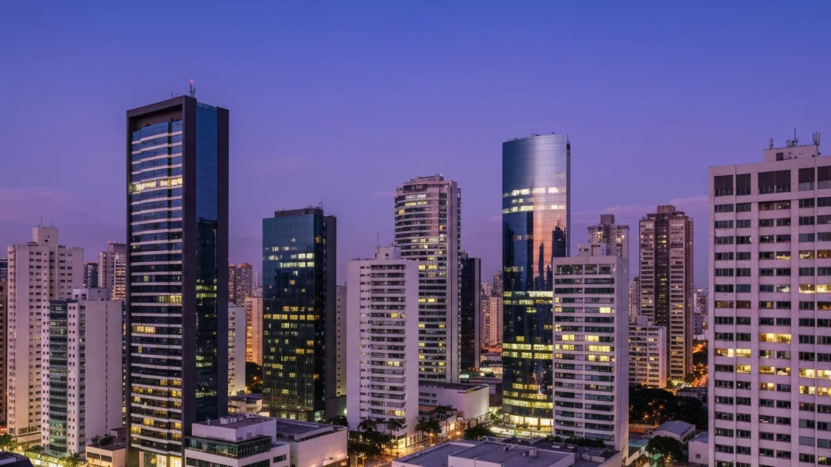 Mapa urbano destacando bairros estratégicos para investimentos imobiliários com gráficos de valorização