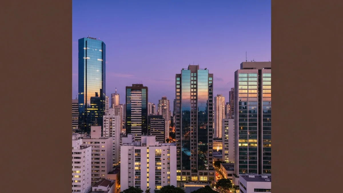 Gráfico de desempenho de fundos imobiliários com indicadores de rentabilidade e segmentos de mercado