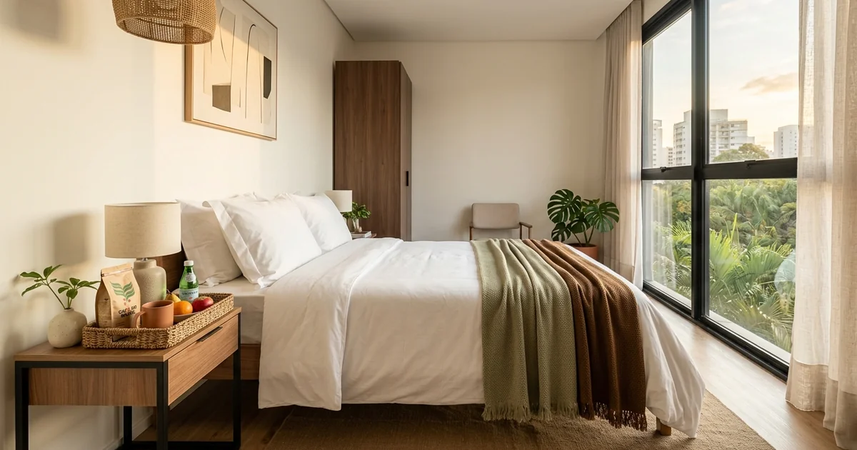 Comparativo entre apartamento configurado para Airbnb e apartamento de locação tradicional