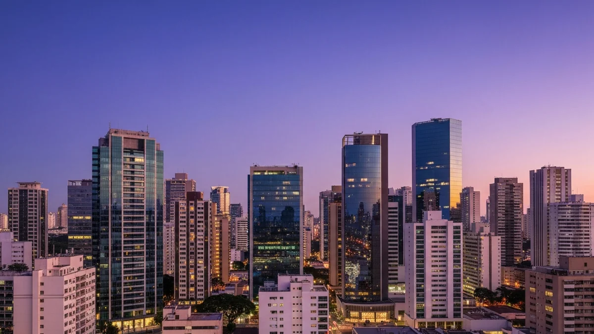 Gráfico comparativo da taxa Selic e evolução de preços imobiliários no Brasil